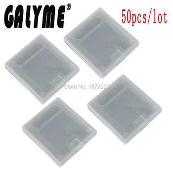 

50pcs/lot Plastic Game Cards Box Game Cartridge Cases Protector Holder Shell Dust Cover For GameBoyColor GBO DMG Boy Console