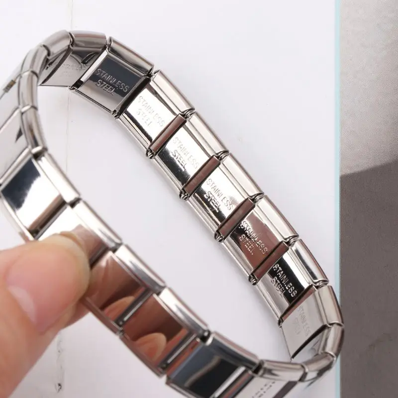 Нержавеющая сталь эластичный стрейч звено цепи браслеты модные ювелирные изделия