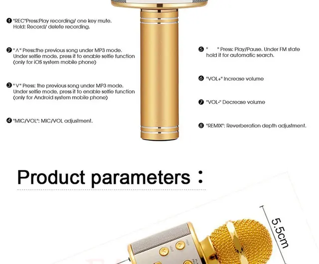 Bezprzewodowy mikrofon Bluetooth WS-858 Handheld karaoke MIC USB KTV Player głośnik Bluetooth Record Music mikrofony WS858 tanie tanio Jednokierunkowy mikrofon do karaoke Wyciąg FANGTUOSI Mikrofon ręczny Mikrofon pojemnościowy Pojedynczy mikrofon Bezprzewodowy mikrofon Bluetooth WS-858 Handheld karaoke MIC USB KTV Player głośnik Bluetooth Record Music mikrofony WS858 tanie tanio Jednokierunkowy mikrofon do karaoke Wyciąg FANGTUOSI Mikrofon ręczny Mikrofon pojemnościowy Pojedynczy mikrofon