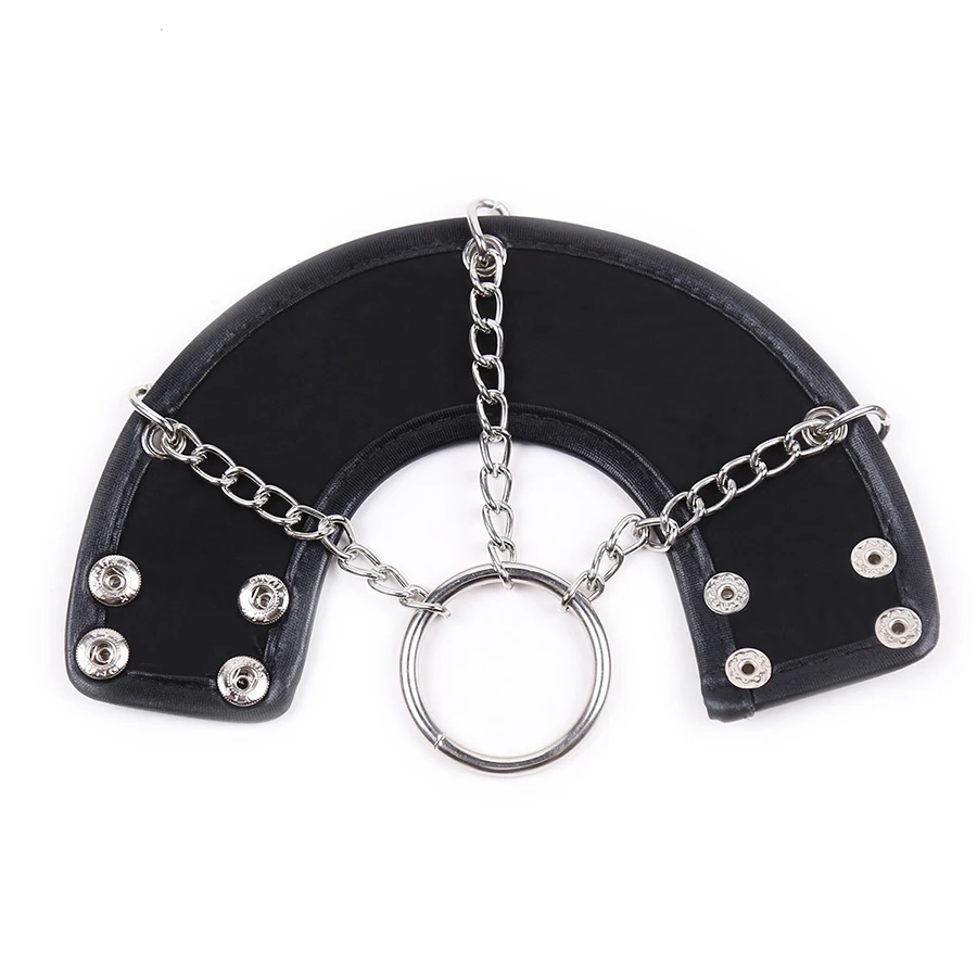 Кожаный парашютный шар Растяжитель BDSM CBT клетка верности конусная форма пениса
