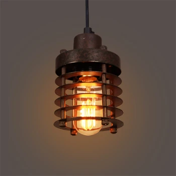 

JAXLONG Vintage Loft LED Pendant Lights Black Metal Hanging Lamps Retro Cafe Luminaires Industrial Decor Lighting Fixtures Avize
