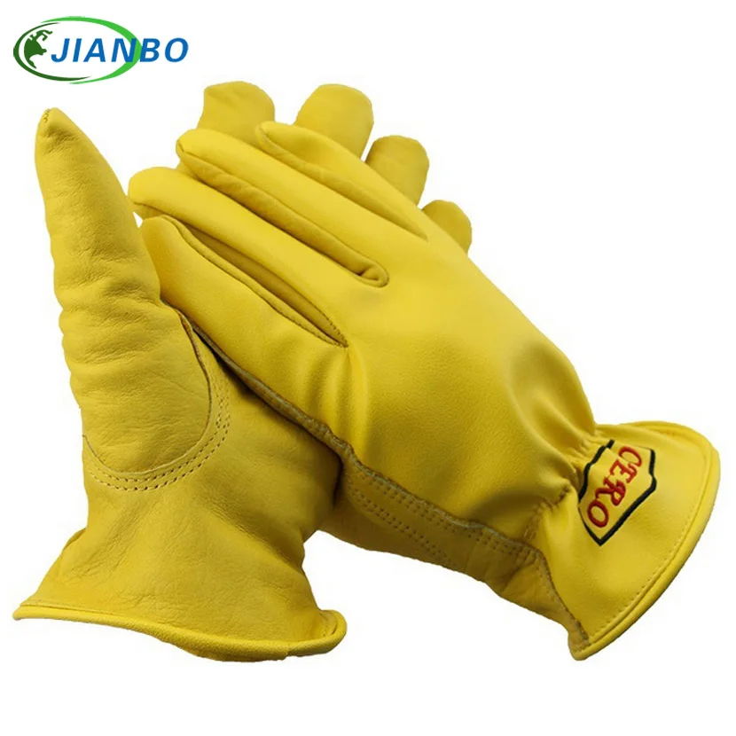 

New Men's Work Gloves Goat Leather Security Protection Safety Workers Working Welding Warm Waterproof Gloves For Men