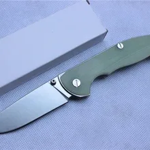 CJ-95-9 cr18mov складной нож Качество Jade ручка вал системы тактика Открытый выживания EDC карманные ножи