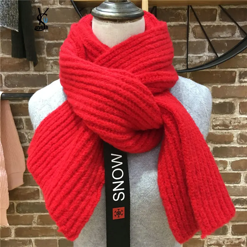 SNOW Streamer Handmade Crochet Wrap Scarf Lady 2018 Winter Rib Knit Stitch and Shawl Easy Mistake Stole YG914 |