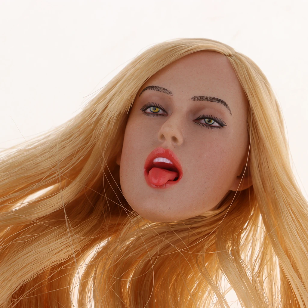 1/6 Scale Seamless European Shape Body Big Busts Carving Head Sculpt Model for 12'' TTL Enterbay /Kumik  Dolls Parts