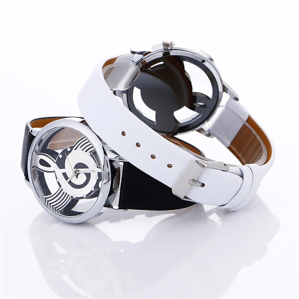 

OTOKY Fashion Musical Note Painting Leather Bracelet Lady Womans Wrist Watch Quartz Watches Leather Elegant Watch YY04