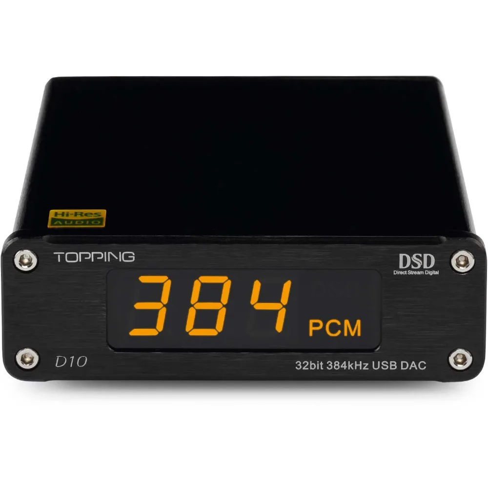 TOPPING D10 Декодер Усилитель DSD ES9018KAM USB DAC аудио портативный HIFI Цифровой