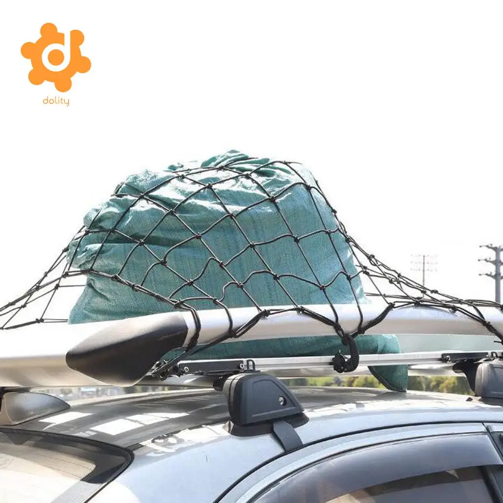 Car SUV Roof Top Rack Luggage Carrier Cargo Basket Elasticated Net 60*60cm