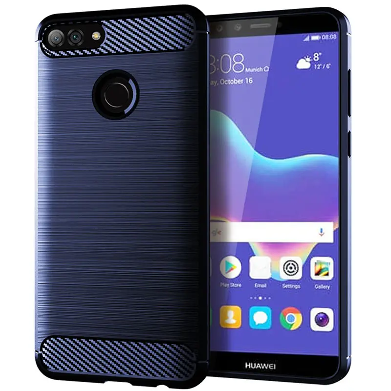Чехол для Huawei Y9 2018 силиконовый мягкий ТПУ чехол телефона FLA LX1 Y 9 Y92018 задняя