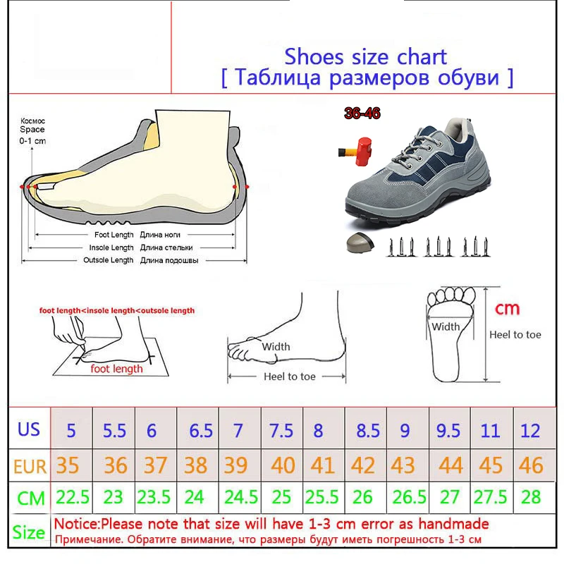 Из дышащего материала безопасная обувь; на нескользящей подошве; Рабочая обувь анти-прокол Для мужчин сапоги; высокое качество неразрушимая, Рабочая обувь