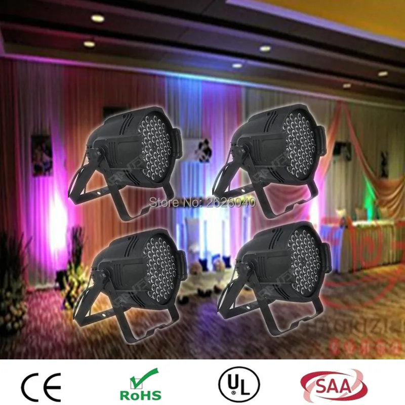 

Can LED Par 54x3W 3in1 RGB DMX512 Disco Lamp Stage Light Auto Run For Discos Music Light Disco effect 4pcs/lot