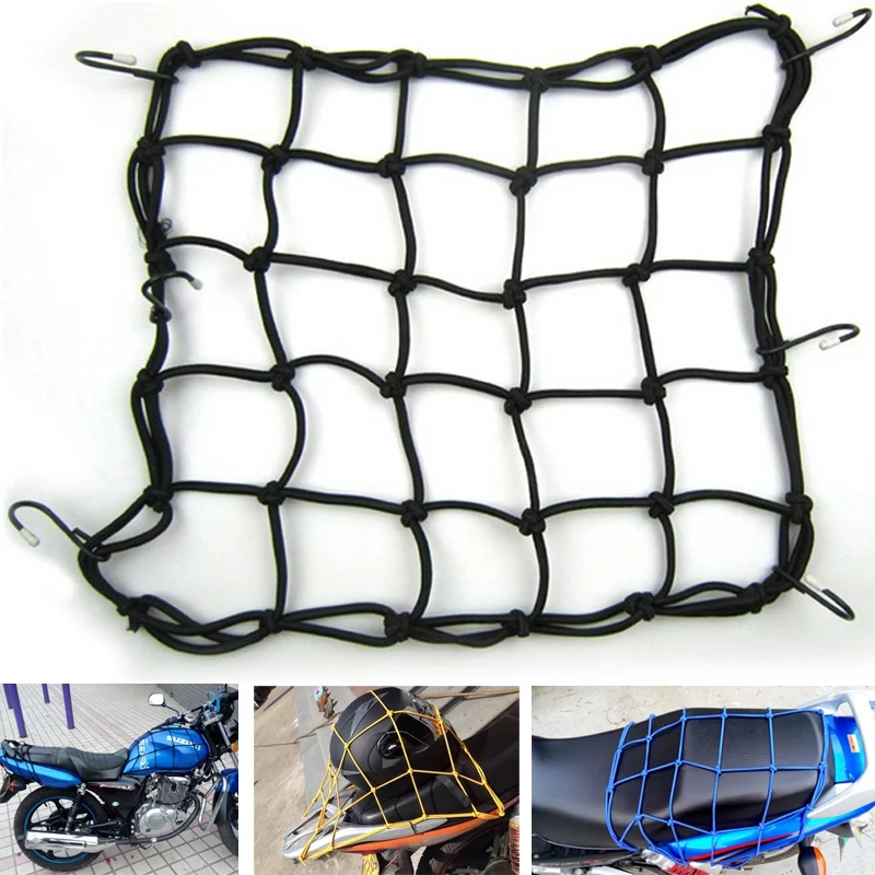 Porable Bike ATV Bungee Tank Helmet Web Mesh Cargo Net Luggage Motorcycle HOT