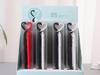

korea lovely fish lover gel ink pen cartoon stationery prize kawaii student punish writing pen black neutral pen 24pair/lot