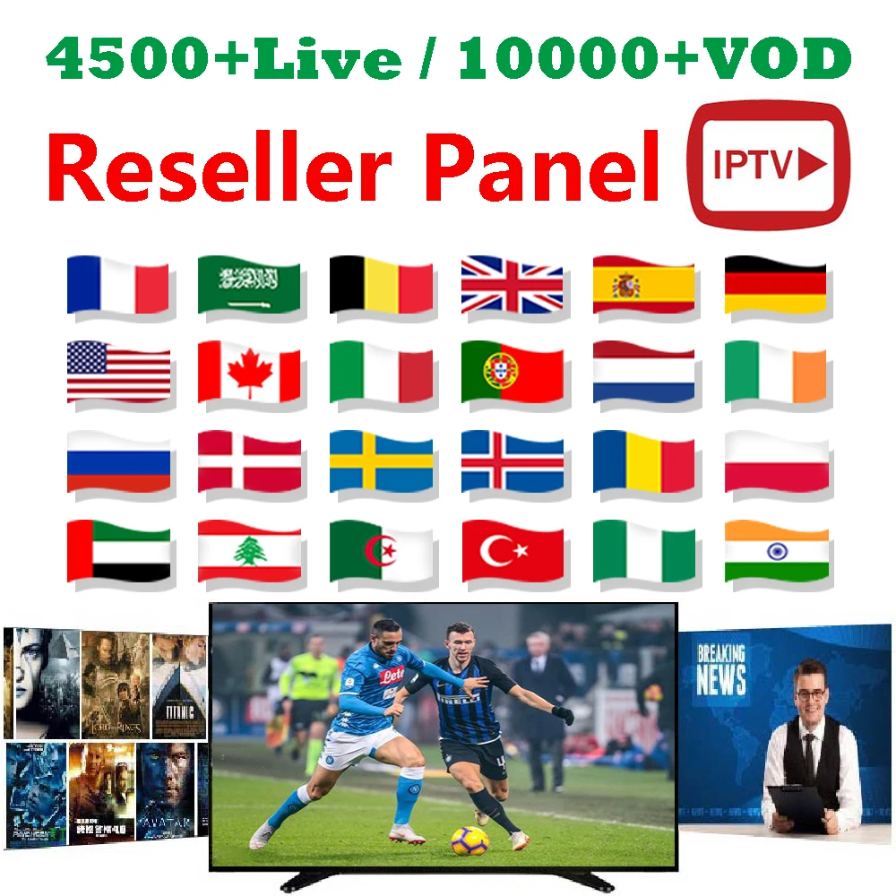 

IPTV Reseller Panel for Subscription IPTV France Arabic Europe USA 18+ Adult 4500+ Live 10000+ VOD MAGs Andoid m3u IPTV Panel