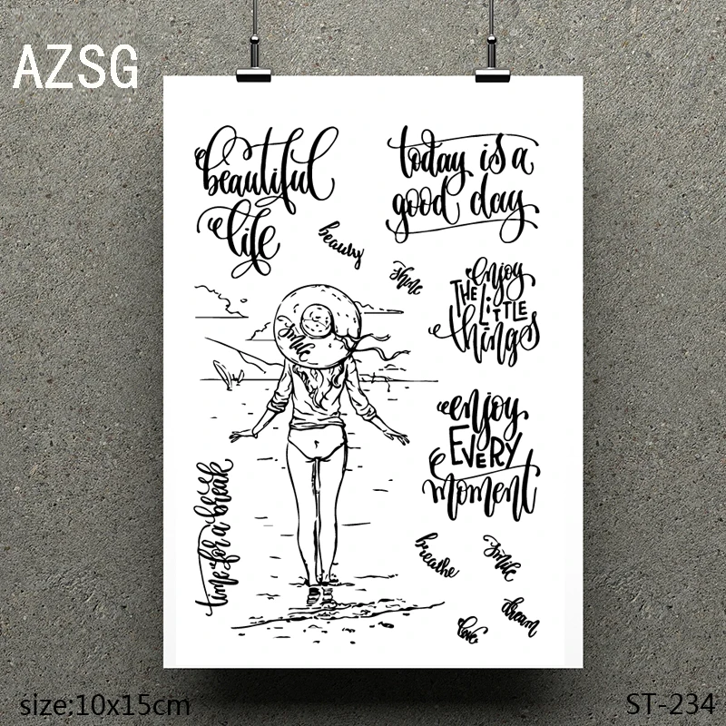 

AZSG Beautiful scenery Clear Stamps/seal for DIY Scrapbooking/Card Making/Photo Album Decoration Supplies