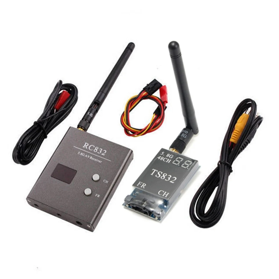 

5.8G 48CH TS5823 Transmitter & RC832 Receiver 600mW 5KM Wireless Audio Video Image Transmission Receiver System for FPV RC Drone