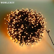 12 м 22 м 40 м Солнечный светодиодный Сказочный светильник энергосберегающий Декор Светильник ing Рождественский праздник свадьба Вечеринка Открытый Сад Украшение лампы