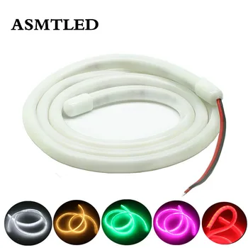 

12V Round Neon Tape Light SMD 2835 Flexible Led Strip Soft Rope Bar Light 360 Degree Ambilight Neon Light white/red/green 1m-10m