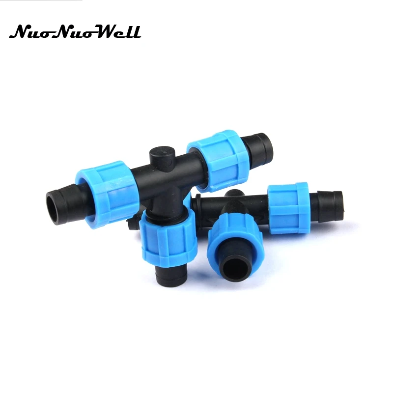 20pcs NuoNuoWell Wholesale 5/8" 16mm Lock Tee Connector Drip Tape