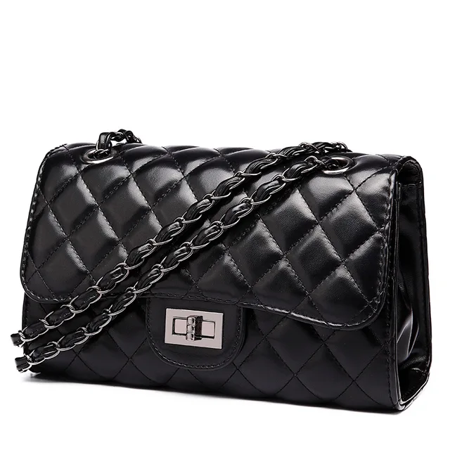 2019 Winmax Spring Fashion Women Chain Strap Black Clutch Bag Small Handbag Shoulder Bag ...