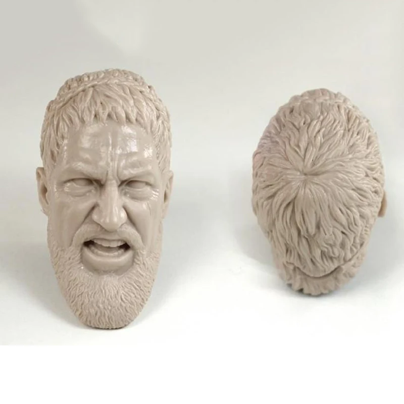 

1/6 Sparta 300 the King Open Mouth Version Unpainted Head DIY Models