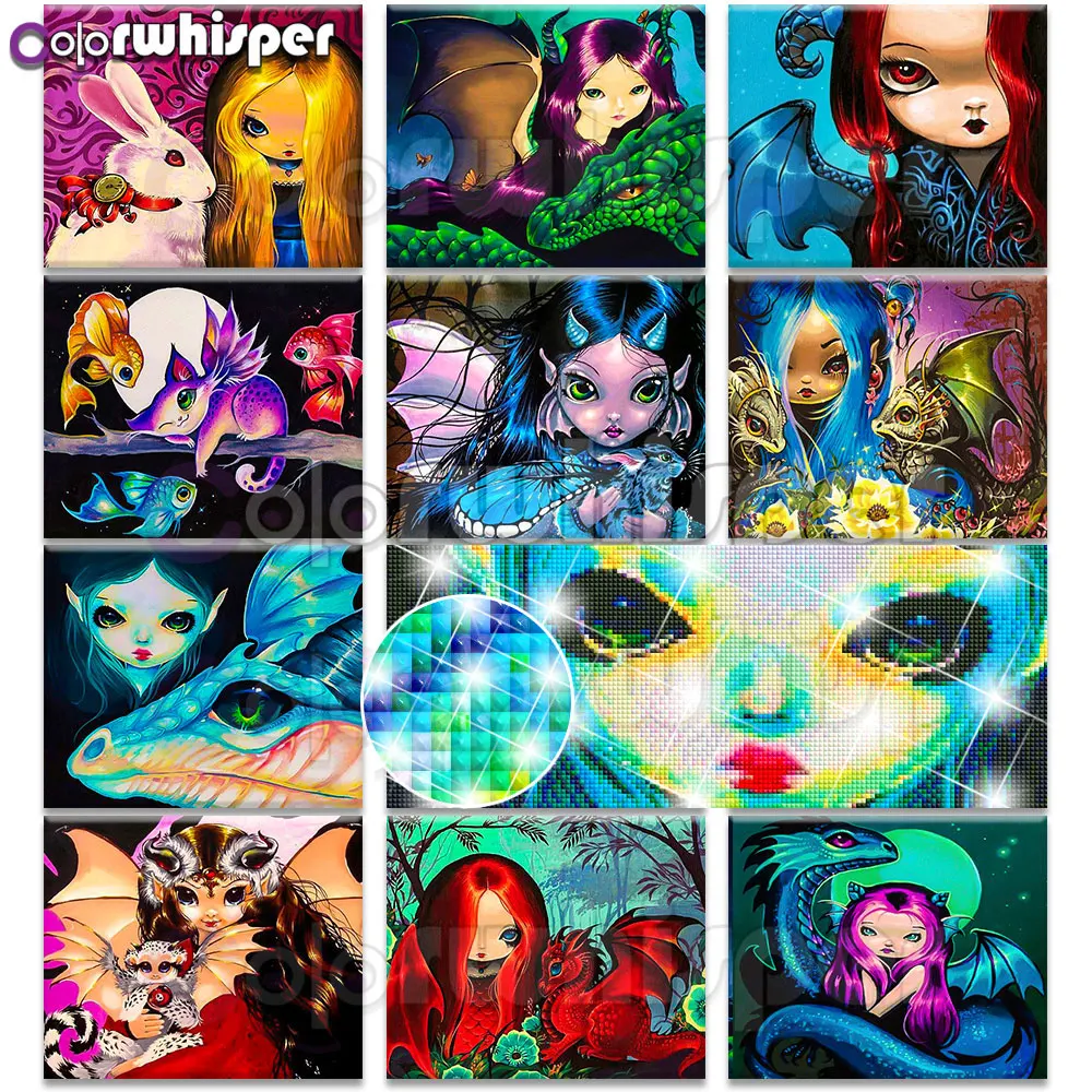 

Diamond Painting Full Square/Round Drill Girl Princess Wonderland Daimond Painting Mosaic Embroidery Cross Stitch Picture 591DP
