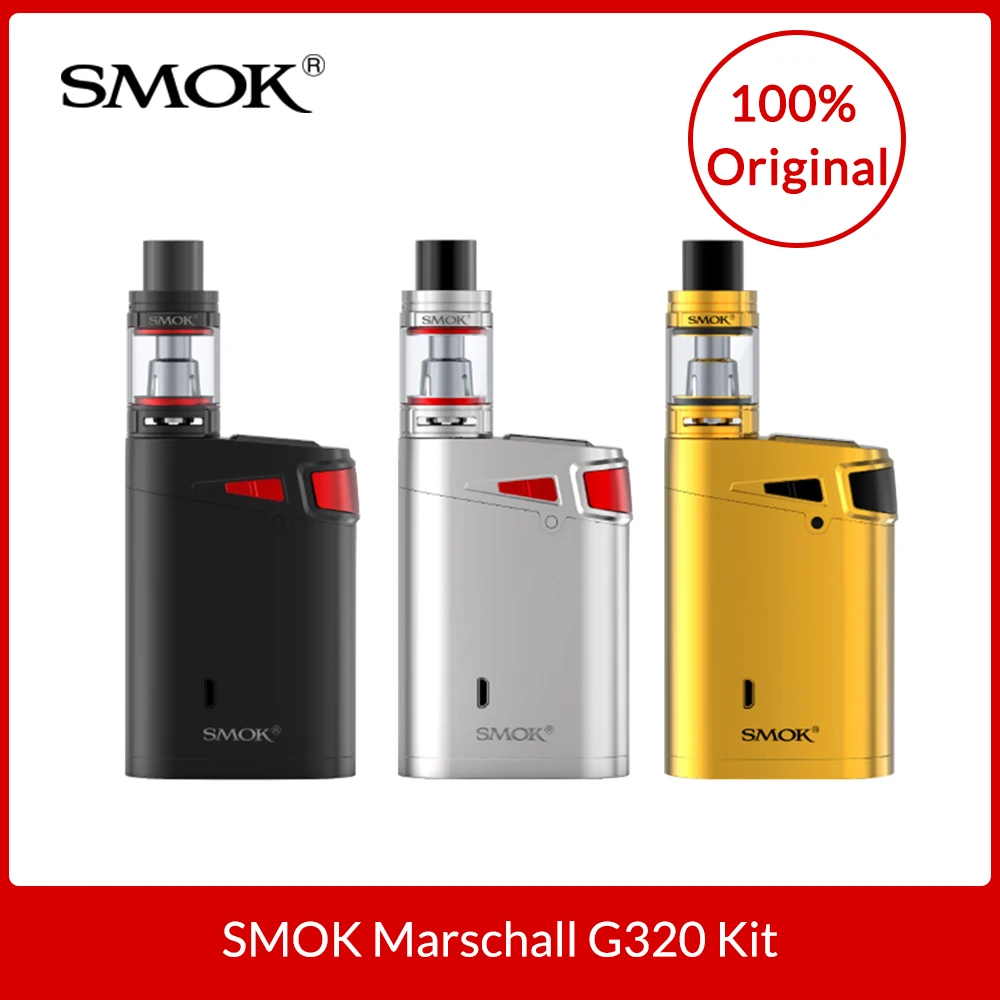 Original SMOK Marshal G320 Kit 320W with V8 Big Baby Tank 5ml + X4/T6 Coils For Electronic Cigarette SMOK marshal g320 vape kit Original SMOK Marshal G320 Kit 320W with V8 Big Baby Tank 5ml + X4/T6 Coils For Electronic Cigarette SMOK marshal g320 vape kit