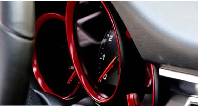 chrome dashboard ring trim for Porsche Macan accessories car styling  (25)