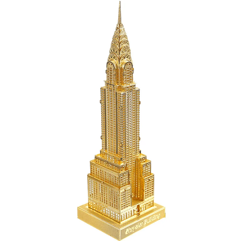 Piececool 3D металлическая головоломка игрушка DIY архитектурная модель Chrysler