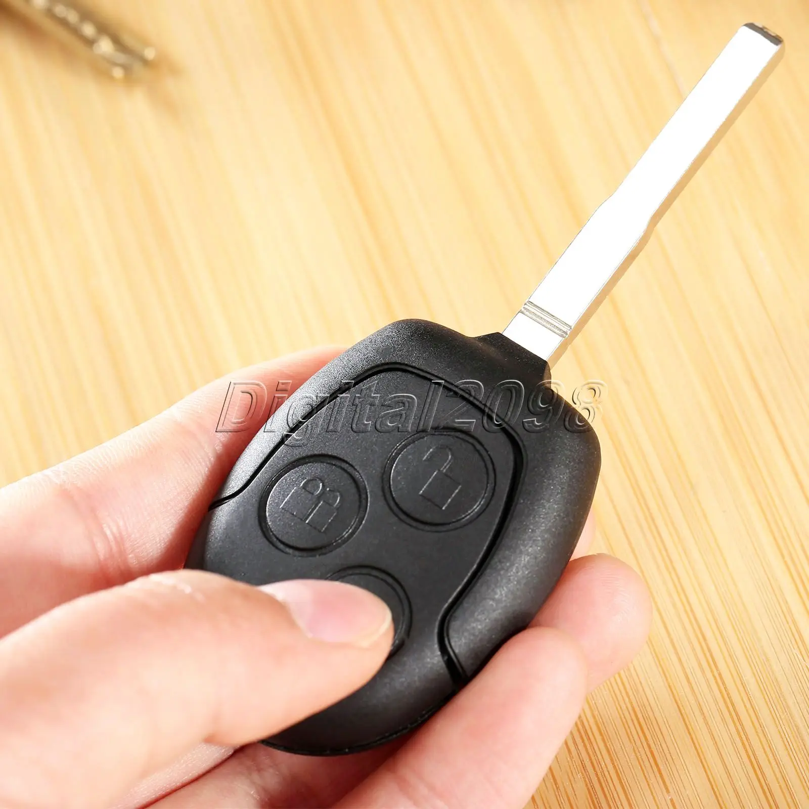 

Yetaha Remote Key Case Shell 3 Buttons Replacement for FORD C-Max Fiesta Focus Galaxy Mondeo S-Max Connect Uncut Blade Car Key