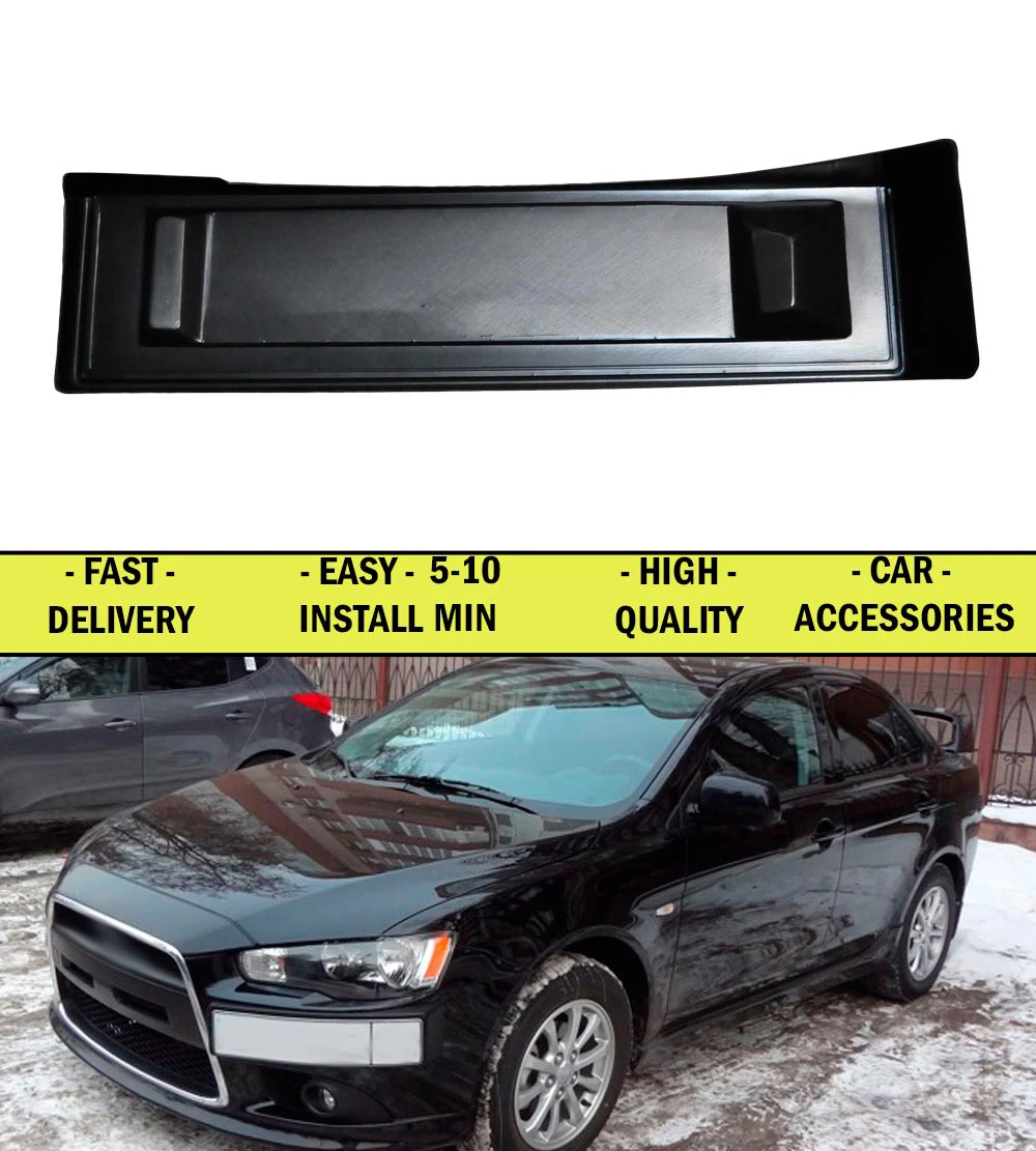Подиумный номерной знак для Mitsubishi Lancer X 2011-2014 дизайн салона автомобиля спортивный