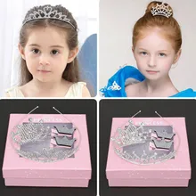 Новое поступление haicar 3 Pces Gril Мода Принцесса Бирюзовый бахромой повязка на голову набор с головным убором подарок на день рождения#3,6