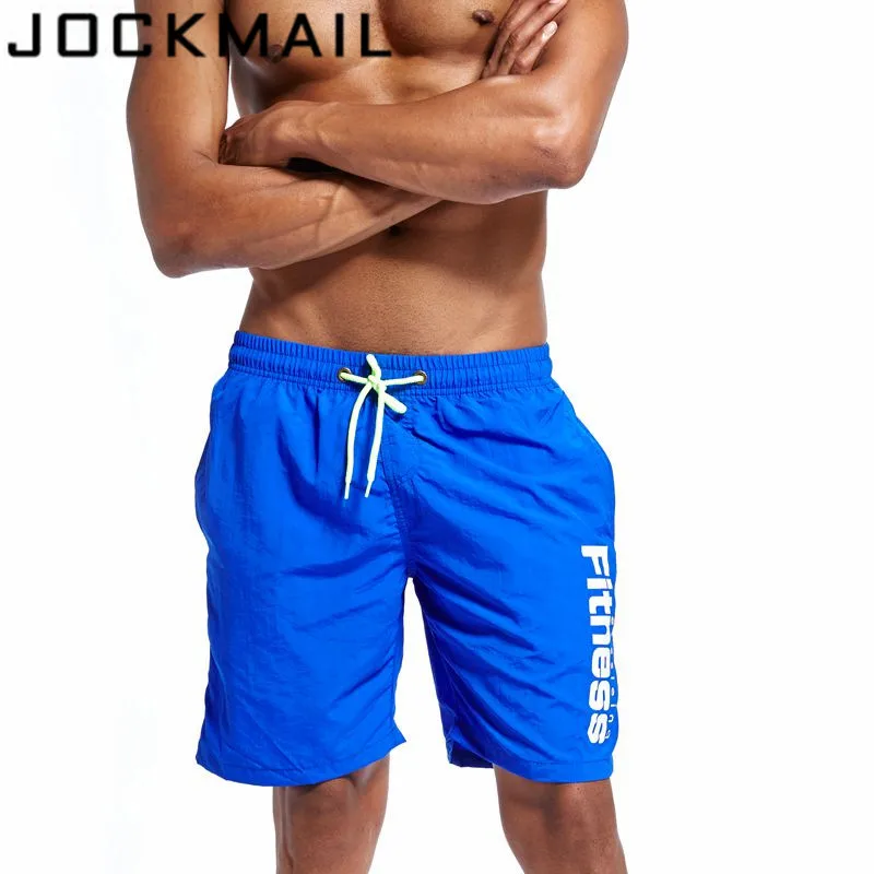 JOCKMAIL, брендовые новые летние быстросохнущие мужские шорты, мужские пляжные шорты до колен