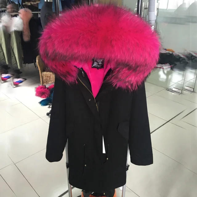 Best price at $185 Cheap Thick Outwear 2016 High Quality Winter Fashion Woman Uniform Medium-long Cotton Wadded Jacket Large Fur Collar Female Parkas