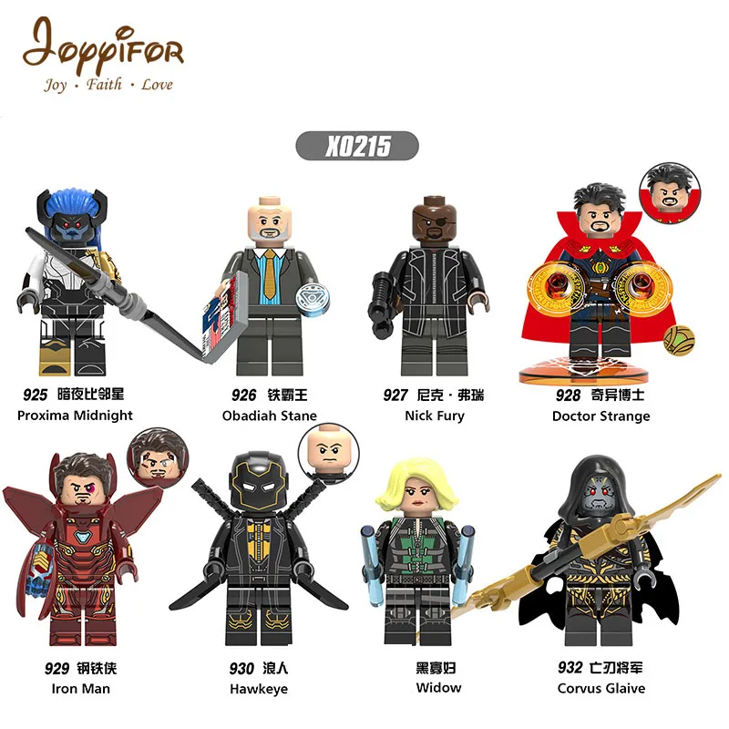 

JOY YIFORImperial DC MARVEL HERO Collectible Building Blocks Compatible with Legoingly Military Soldiers Hawkeye Widow Corvus Gl