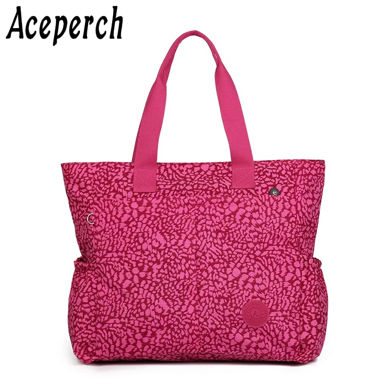 

ACEPERCH Fashion Handbags Women Famous Brand Nylon Shoulder Beach Tote Female Diaper Nappy Mummy Bag Shoulder Bolsa Feminia