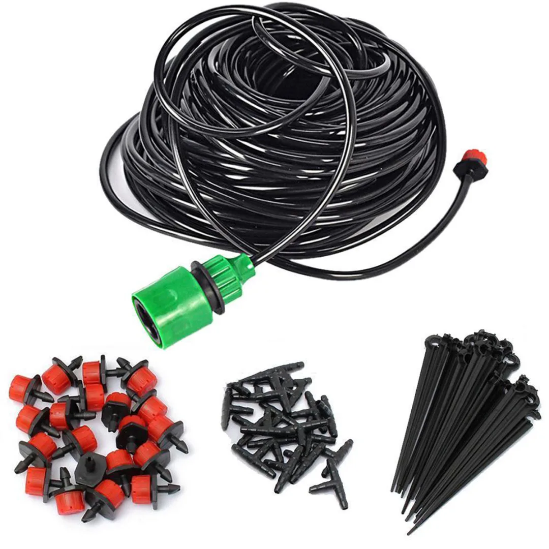 Water Irrigation Kit Set Automatic Micro Drip Watering System Plant Garden Tool