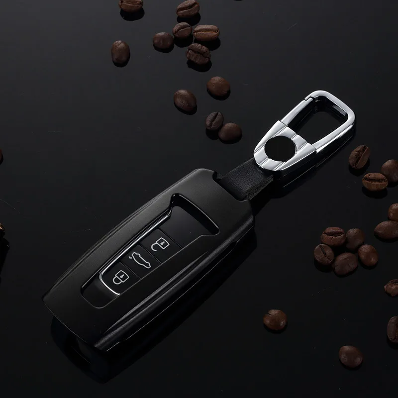 

High quality Car Key Cover Shell Key Case Protector Styling Refit Car Accessories For Volkswagen Touareg 2018 2019