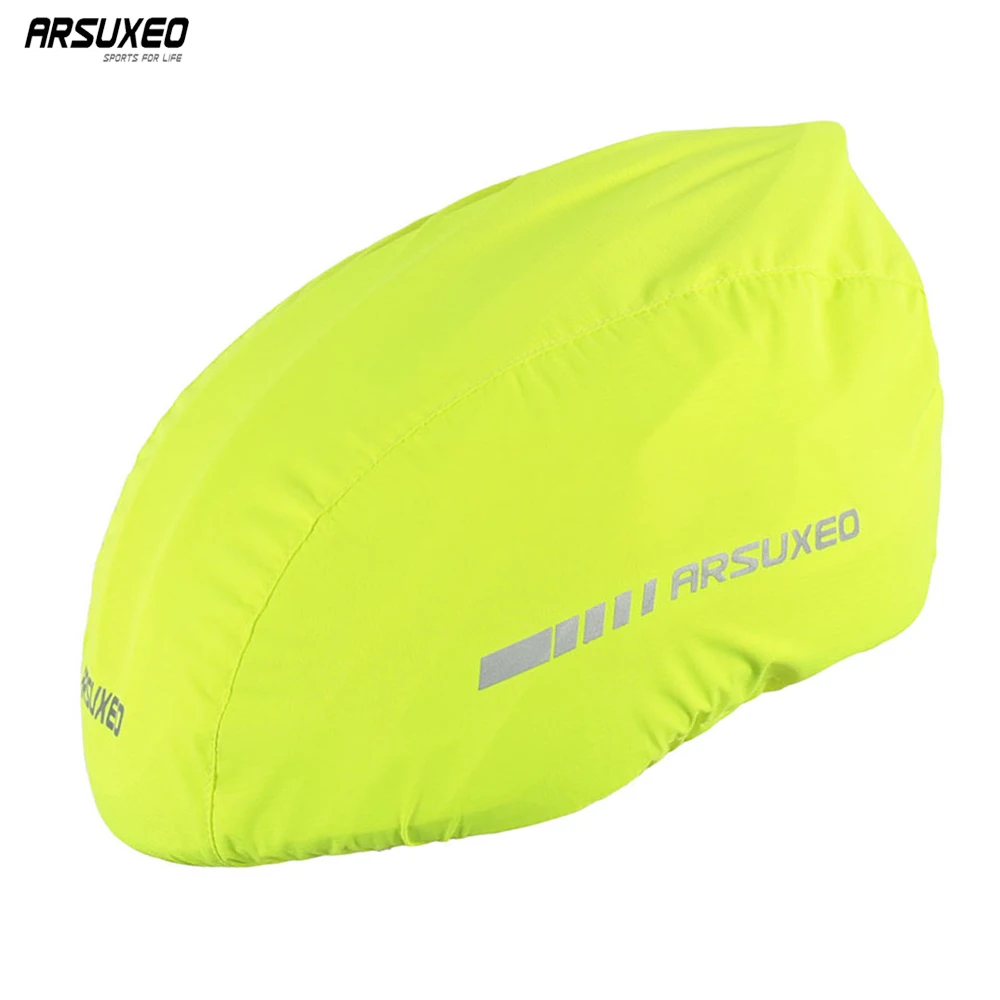 

ARSUXEO Cycling Helmet Cover Rainproof Reflective Waterproof Ultra-light Polyester Bike Bicycle Helmets Covers Protection