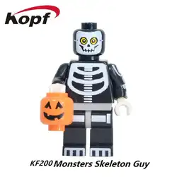 Серия Super Heroes 14 Chixo Esqueleto Скелет Guy monstrumos фигурки Кирпичи Строительные блоки Развивающие игрушки для детей KF200