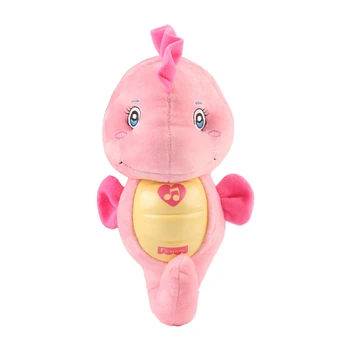 

Newborn Music Stuffed Soft Appease Seahorse Plush Toy for Baby Children LED Night Light
