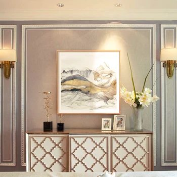 

Abstract colorwater canvas painting black n white goldenposters n prints decor wall art pictures for living room bedroom Modern