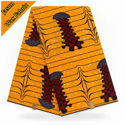 Гарантированная Анкара Африканский воск супер воск Hollandais ткань настоящий воск Принты Ткань 6 ярдов для модного платья YBGAQ