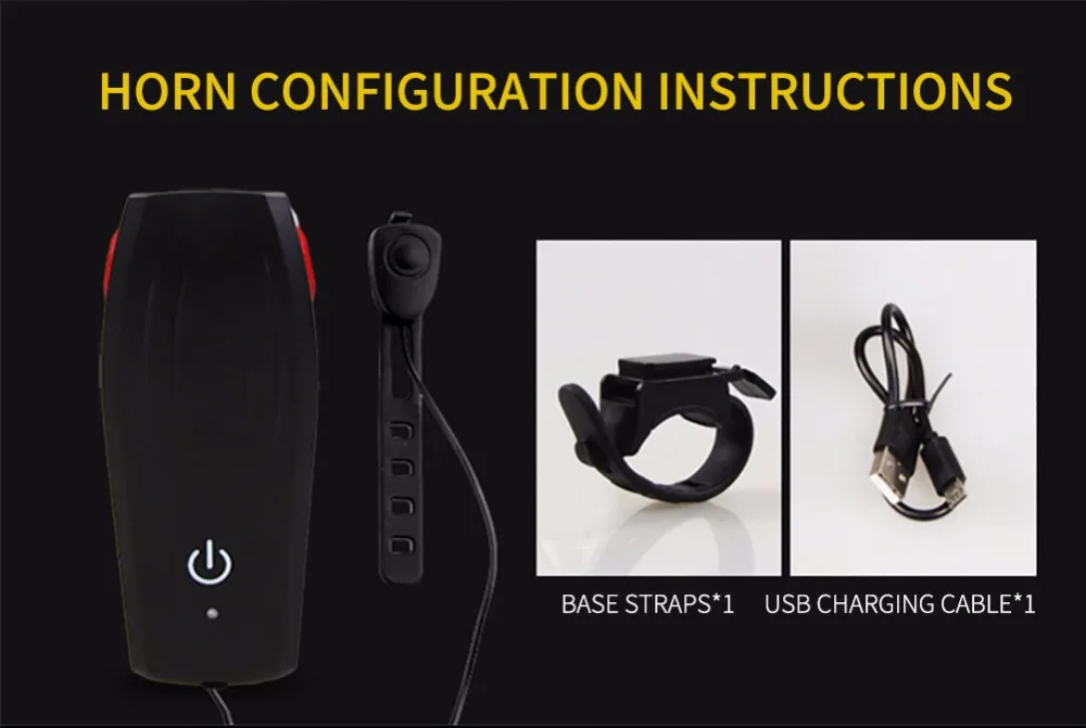 Clearance WEST BIKING Bicycle Front Light USB Lamp Bike 2000mAh 5 Modes Light For Bicycle Headlight Led Rechargeable With 130 db Speaker 4