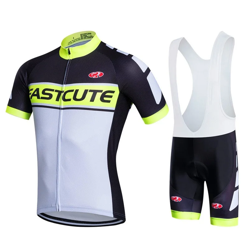 FASTCUTE Outdoor Sports Pro Team Men's Short Sleeve Cycling Jersey and