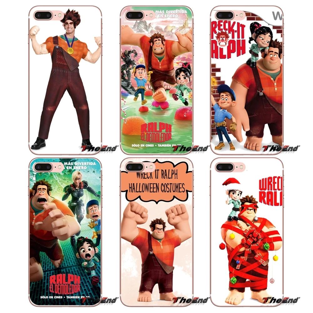 Wreck-It Ralph Soft Transparent Cases Covers For Samsung Galaxy J1 J2 J3 J5 J7 A3 A5 A7 2015 2016 2017 J330 J530 J730 | Мобильные