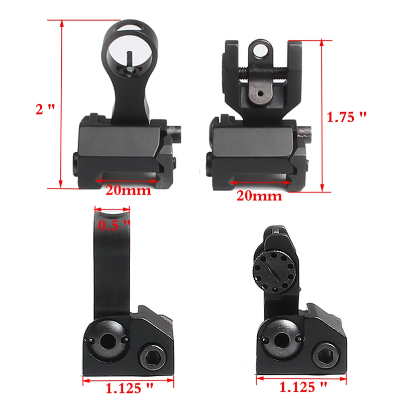 Rear sight iron 27-0008-13