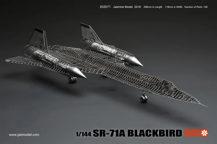 ММЗ модель Жасмин 3D металлическая головоломка 1/144 SR-71A черная птица полная ПЭ Модель Сборка Металлическая Модель Набор DIY 3D лазерная резка модель головоломка