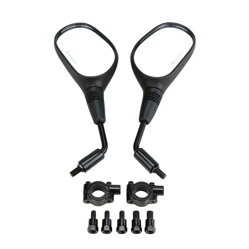 

ATV Universal Rear View Mirrors w/ 7/8” Handlebar Mounts for Polaris Sportsman 400 500 850 for Can-Am DS250 for Yamaha FZ-8