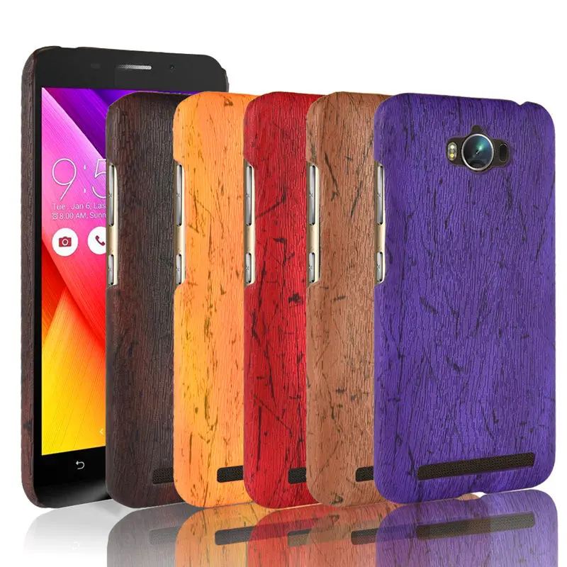 

SuliCase Leather Case for Asus Zenfone Max ZC550KL Wood Grain Case Cover for Asus Zenfone Max ZC550KL 5.5" Hard PC Frame Cover